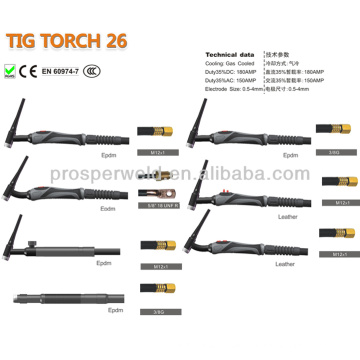 Argon Gas Tig Schweißbrenner Schweißen Verbrauchsmaterial WIG 26 und Ersatzteile